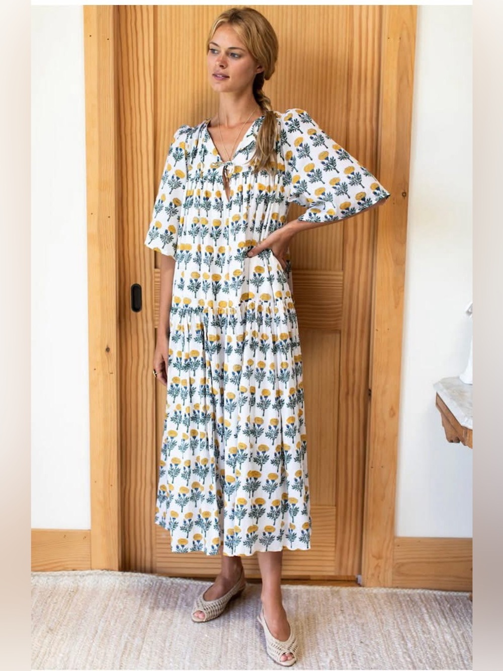 Emerson Fry Marigold Midi Dress
